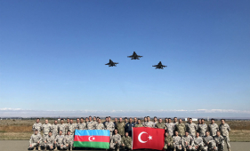   Թուրքիայի ՌՕՈՒ-ի F-16 ինքնաթիռները ժամանել են Ադրբեջան 
  